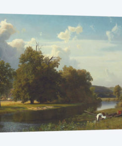 A River Landscape, Westphalia, 1855