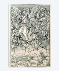 St. Michael Battling With The Dragon (Illustration From The Apocalypse)