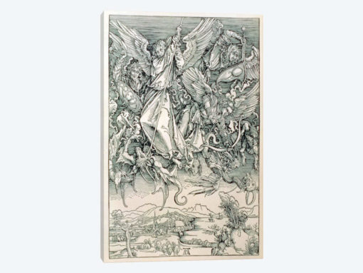 St. Michael Battling With The Dragon (Illustration From The Apocalypse)