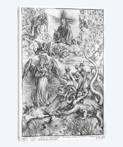 The Woman Clothed With The Sun And The Seven-Headed Dragon (Illustration From The Apocalypse - Latin Edition)