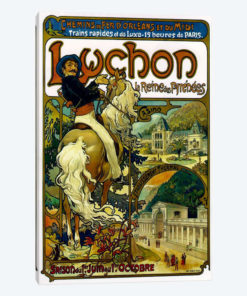 Fast And Luxurious Trains To Luchon France Advertisement, 1895