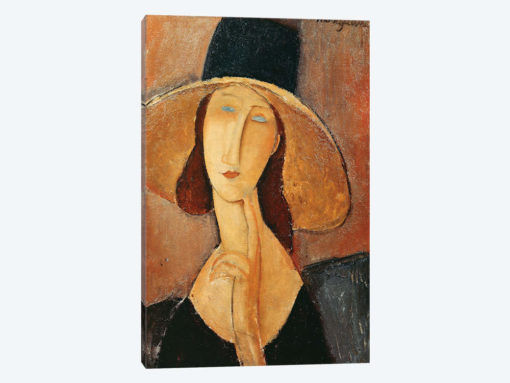 Portrait Of Jeanne Hebuterne In A Large Hat, c.1918-19