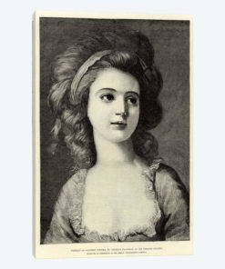 Portrait Of Countess Potocka, In The Dresden Gallery (Illustration For The Illustrated London News), 19 November 1881