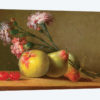 Carnations, Pears, Cherries And Apple On A Table