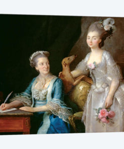 Portrait Of An Elderly Lady With Her Daughter
