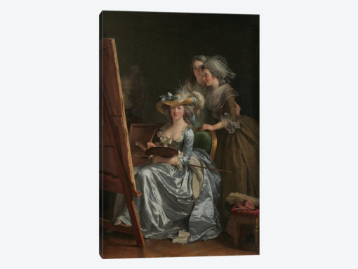 Self-Portrait With Two Pupils, Marie Gabrielle Capet And Marie Marguerite Carreaux de Rosemond, 1785