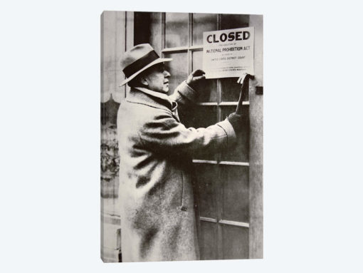 A US Federal Agent Closing A Saloon During Prohibition