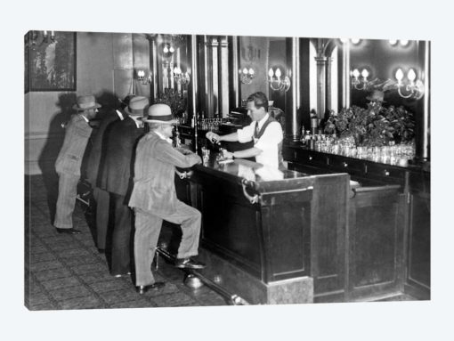 Patrons At A Speakeasy In San Francisco