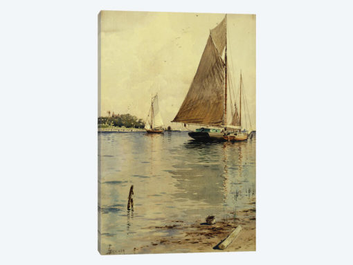 Drying the Sails, Oyster Boats, Patchogue, Long Island,