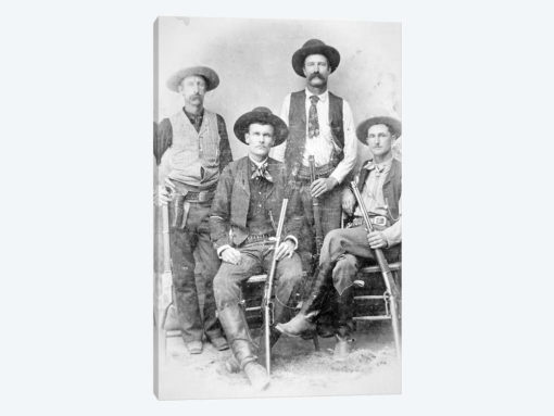 Texas Rangers armed with revolvers and Winchester rifles, 1890