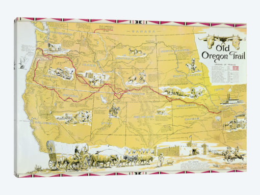Map of the Old Oregon Trail