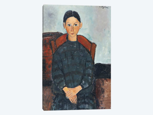 A Young Girl with a Black Overall, 1918