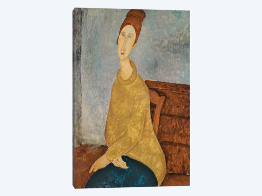 Jeanne Hebuterne in a Yellow Jumper, 1918-19