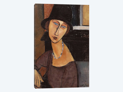 Jeanne Hebuterne wearing a hat, 1917