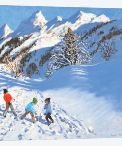 Snowballing, La Clusaz, France