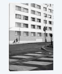 Prague Street In Black & White