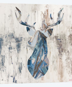 Blue Rhizome Deer Bust