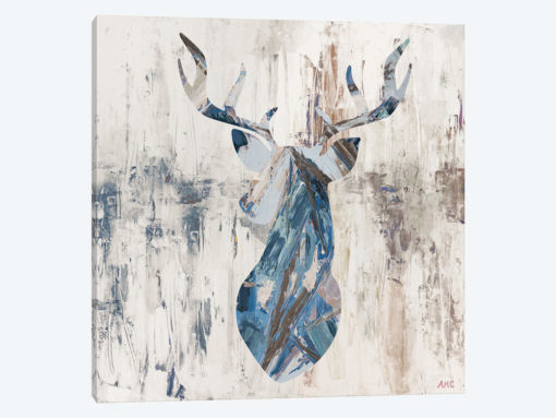 Blue Rhizome Deer Bust