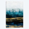 Aqua Reflections With Gold