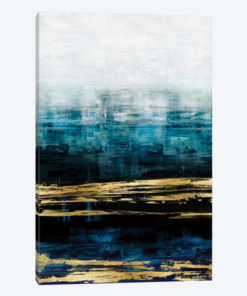 Aqua Reflections With Gold