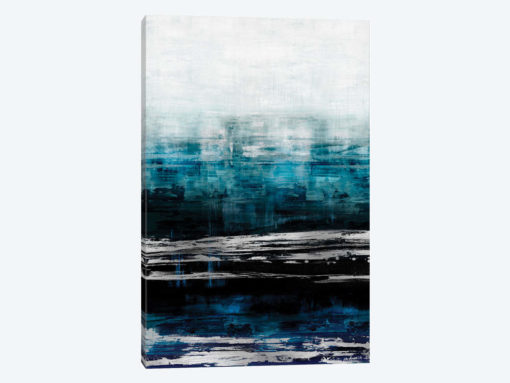 Aqua Reflections With Silver