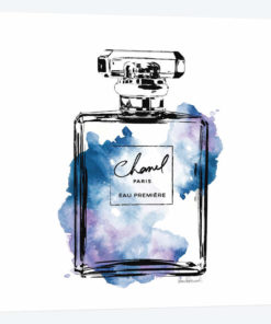 Black And Blue Perfume Bottle