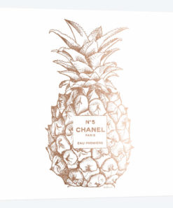 Fashion Pineapple Champ Gold, Square