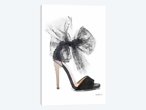 Fashion Shoe In Black Sheer