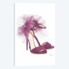 Fashion Shoe In Mauve Sheer
