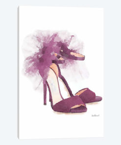 Fashion Shoe In Mauve Sheer