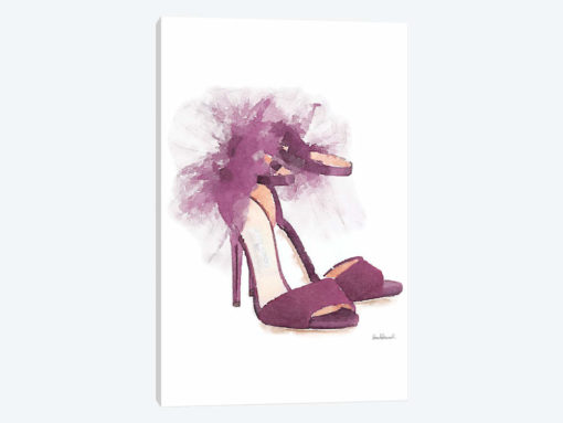 Fashion Shoe In Mauve Sheer