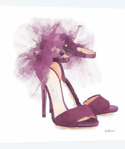 Fashion Shoe In Mauve Sheer, Square
