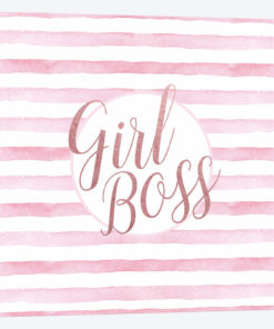 Girl Boss Rose Gold Pink, Square