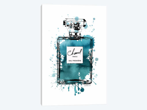Inky Perfume Bottle Teal Black
