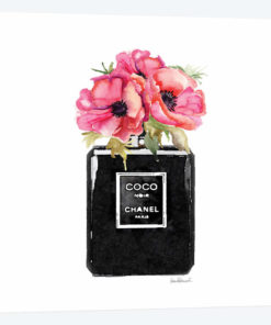Coco Noir Perfume With Red Poppies