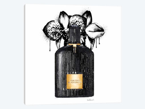 Black Flower Drip I