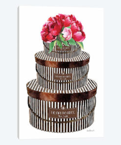 Hat Boxes With Red Flowers