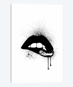 Lips Drip Black