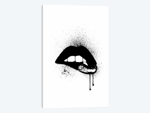 Lips Drip Black