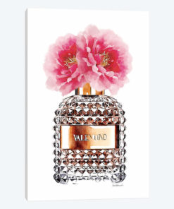 Perfume Bottle & Pink Peony