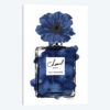 Perfume With Black & Blue Flower