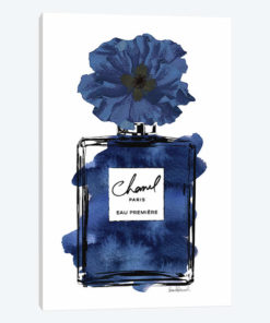 Perfume With Black & Blue Flower