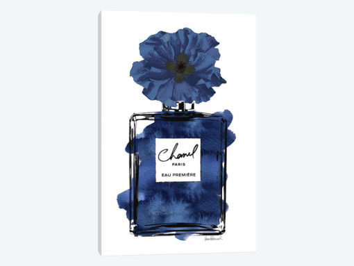 Perfume With Black & Blue Flower