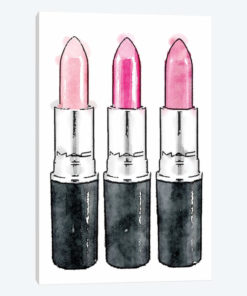 Pink Lipstick Row Of Three