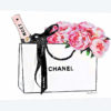 White Bag With Champagne