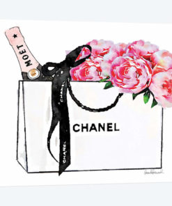 White Bag With Champagne