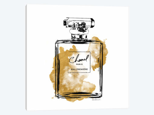 Black And Gold Perfume Bottle