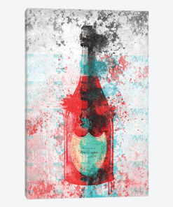 Champagne In Grunge, Grey, & Gold
