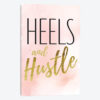 Heels And Hustle In Black, Gold, Blush, & Pink