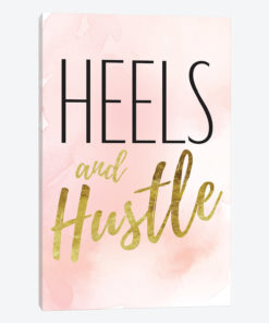 Heels And Hustle In Black, Gold, Blush, & Pink